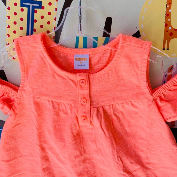Gymboree Cold Shoulder Top Sizes 3T-5T NWT - Picture 3 of 5